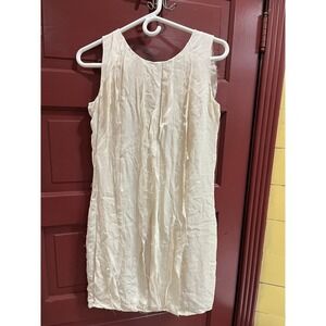 HALSTON Heritage Shift Dress Corozo Pink Silk Ruffle Frayed Distressed Size 6